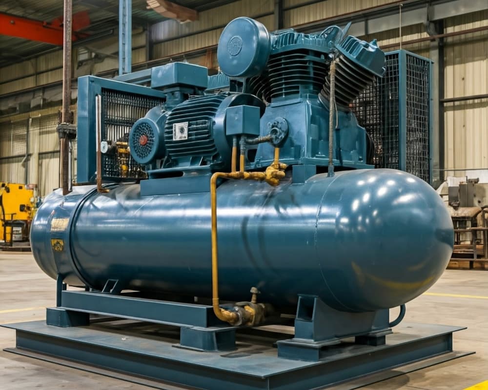 Chiller industrial em casa de máquinas